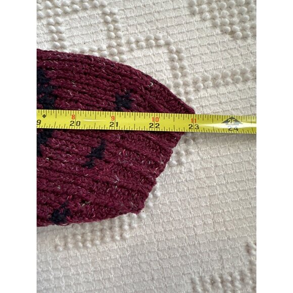 J.Jill Womens Cardigan Sz M Maroon Longline Boho Southwest Button Front Sweater - Picture 12 of 13